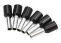 1000 PCS AWG 16/1.5mm² CE015008 Wire Ferrules Insulated Copper Crimp Connectors, Crimp Pin Cord End Terminals Black