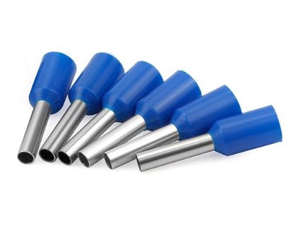 1000 PCS AWG 14 (2.5mm²) CE025008 Insulated Wire Ferrules – BLUE Cord End Crimp Terminals